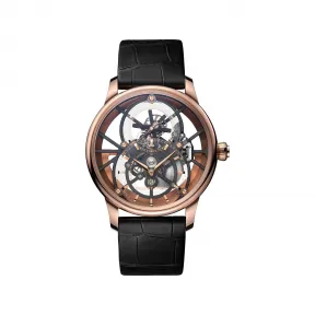 雅克德罗/Jaquet Droz 大秒针腕表（GRANDE SECONDE） 41 MM 18K红金表壳. 自动机械机芯 男表 J013523242