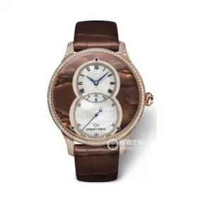 雅克德罗/Jaquet Droz 大秒针系列 18K红金镶钻 自动机械机芯 女表 J014013398