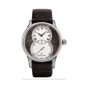 雅克德罗/Jaquet Droz 大秒针系列 18K白金 自动机械机芯 女表 J014014247