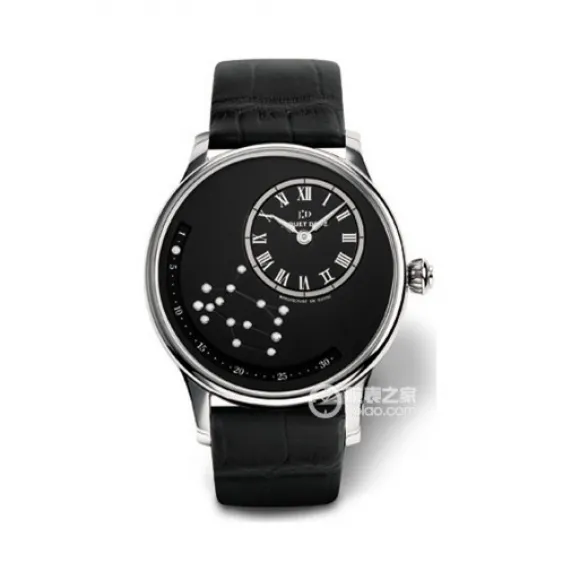 雅克德罗/Jaquet Droz 时分小针盘系列 18k白金 自动机械机芯 女表 J021014220