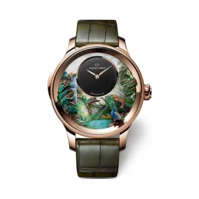 雅克德罗/Jaquet Droz 自动玩偶系列 手工雕刻18K红金 手动机械机芯 女表 J033033200