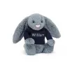 邦尼兔/Jellycat Bashful Dusky Blue Bunny with Personalised Navy Jumper JUMPNBAS3DUSKB