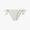 Jimmychoo/吉米周 AUBRIE-拿铁色JC字母印花环保再生尼龙拼莱卡比基尼三角裤 AUBRIEB050081205