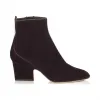 Jimmychoo/吉米周 深色貂皮圆头短靴 AUTUMN65VEL101474