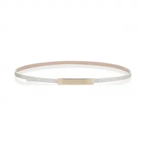 Jimmychoo/吉米周 香槟色闪光皮带 BLOSSOMGLE120011