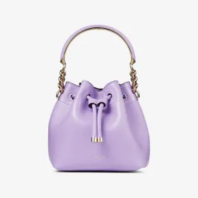 Jimmychoo/吉米周 BON BON BUCKET/S单肩包-紫藤色柔软亮面小牛皮桶包 BONBONBUCKETSHUT051549