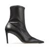Jimmychoo/吉米周 黑色弹力纳帕羊皮短靴  BRIN85SRN010003