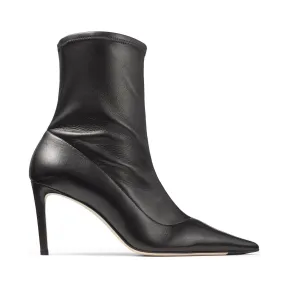 Jimmychoo/吉米周 黑色弹力纳帕羊皮短靴  BRIN85SRN010003