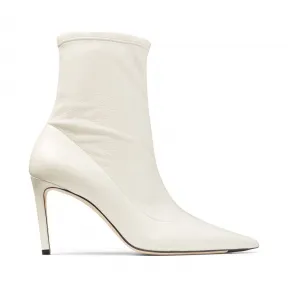 Jimmychoo/吉米周 拿铁色弹力纳帕羊皮短靴  BRIN85SRN080258