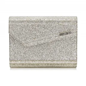 Jimmychoo/吉米周 香槟色闪粉亚克力手拿包  CANDYGACAA0805