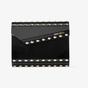 Jimmychoo/吉米周 CANDY | 铆钉饰黑色亚克力手拿包 CANDYTBW001463
