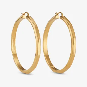 Jimmychoo/吉米周 DIAMOND CHAIN HOOPSM耳环-金色链条大圈耳环 DIAMONDCHNHOOPSMMFQOO0022