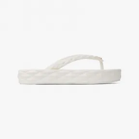 Jimmychoo/吉米周 DIAMONDFLIPFLOP-白色橡胶人字拖 DIAMONDFLIPFLOPRUB081071