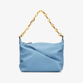 Jimmychoo/吉米周 DIAMOND SOFT HOBO/S手提包-烟青色柔软小牛皮链条提手 Hobo 手提包 DIAMONDSOFTHOBOSAQK043500