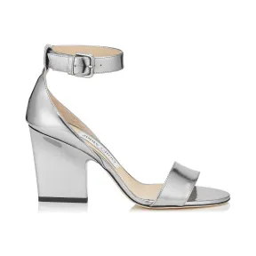 Jimmychoo/吉米周 钢制镜面皮革坡跟鞋 EDINA85MLE120023