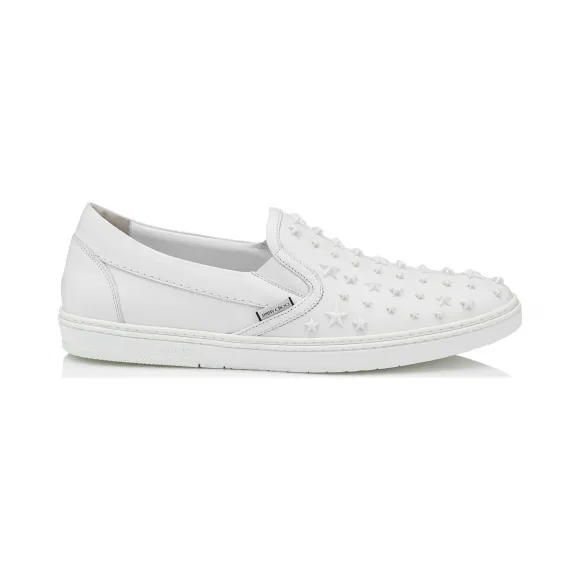 Jimmychoo/吉米周 混色星饰皎白色运动小牛皮运动鞋  GROVEOMX080408