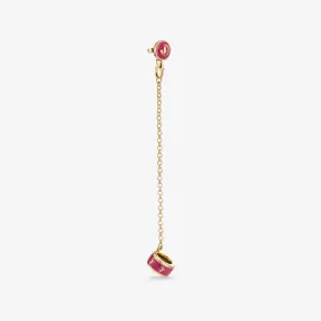 Jimmychoo/吉米周 HEADPHONE EARRINGS耳环-JC 徽章饰金色耳机耳环 HEADPHONEEARRINGSENQ0C9490