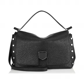 Jimmychoo/吉米周 黑色粒面皮革和纳帕皮手提包 j000055814001