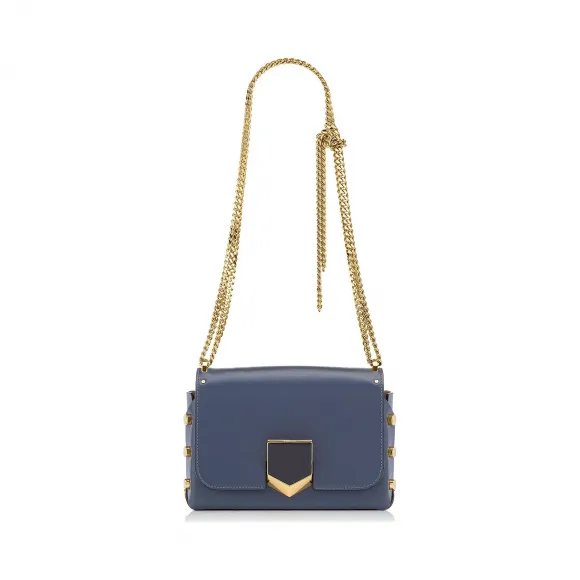 Jimmychoo/吉米周 黑色和镀铬Spazzolato皮革单肩包 j000059907001