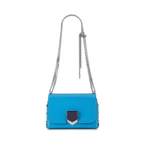 Jimmychoo/吉米周 机器人蓝色Spazzolato皮革单肩包 j000060591001