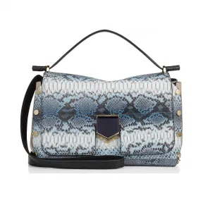 Jimmychoo/吉米周 牛仔条纹降级Python手提包 j000063611001