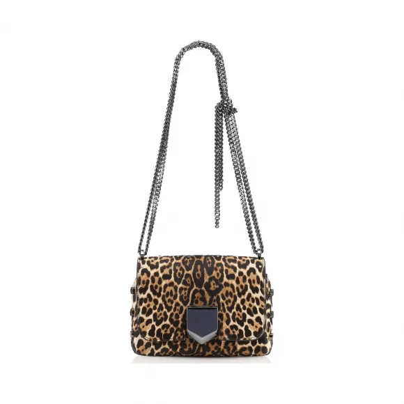 Jimmychoo/吉米周 天然豹纹小马挎包 j000064454001