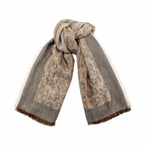 Jimmychoo/吉米周 骆驼编织提花小羊绒 j000072255001