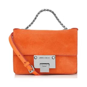 Jimmychoo/吉米周 橙色麂皮迷你斜挎包 j000072350001