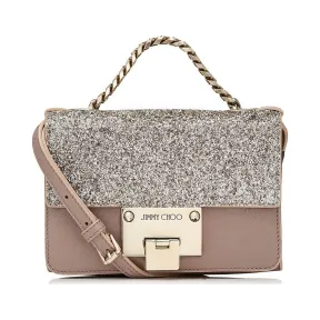 Jimmychoo/吉米周 轻巧摩卡斑点闪光和软粒山羊皮革迷你斜挎包 j000078755001