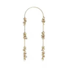 Jimmychoo/吉米周 水晶与珍珠和珍珠的金属混合晚装包链 j000078924001