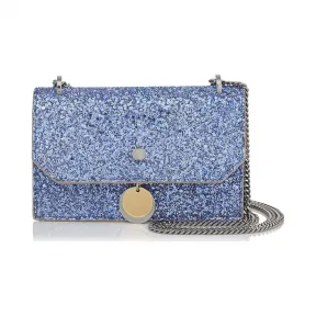 Jimmychoo/吉米周 Cobalt Shadow粗糙闪光织物斜挎迷你包 j000084737001