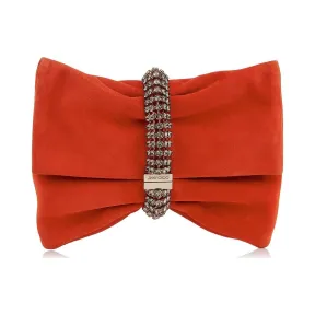 Jimmychoo/吉米周 黑色绒面革手拿包配马克西水晶手链 J000093598001