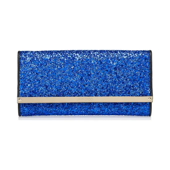 Jimmychoo/吉米周 海军蓝亮片织物配件手拿包 j144nk3cgf304001