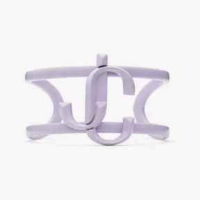 Jimmychoo/吉米周 JC MONOGRAM CUFF手镯-紫藤色珐琅漆面金属 JC 交织字母手镯 JCMONOGRAMCUFFBYY051551