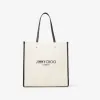 Jimmychoo/吉米周 N/S TOTE/M | 自然色帆布托特包 NSTOTEMCZM121750