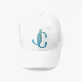 Jimmychoo/吉米周 PAXY-哑光闪粉JC字母饰拿铁色棉质棒球帽 PAXYS758081054