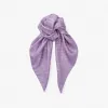 Jimmychoo/吉米周 RETA方巾-紫藤色 JC 字母印花真丝方巾 RETAS774051592