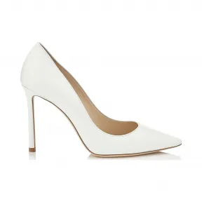 Jimmychoo/吉米周 光学白色小童皮革尖头浅口鞋 ROMY100KID080583