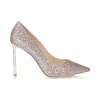 Jimmychoo/吉米周 紫色混色散色闪粉尖头高跟鞋  ROMY100KSZ051321
