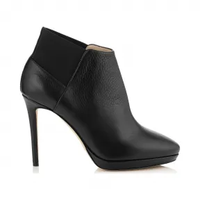 Jimmychoo/吉米周 黑色皮革踝靴 TALULA100DCZ010003