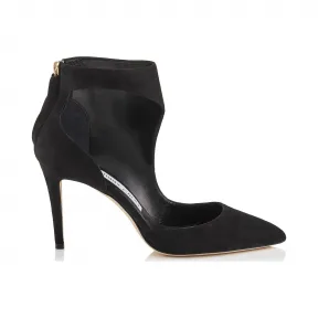 Jimmychoo/吉米周 黑色麂皮鞋靴 TARIS85SUE010003