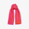 Jimmychoo/吉米周 桃红色 Avenue 印花棉披巾 TEIAS820110604