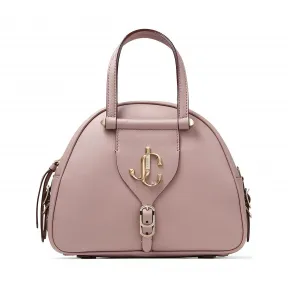 Jimmychoo/吉米周 JC 品牌 logo 款淡紫色牛皮保龄球包 VARENNEBOWLINGSCLF005978