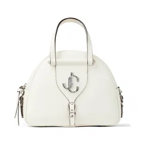 Jimmychoo/吉米周 JC 品牌 logo 款拿铁色牛皮保龄球包 VARENNEBOWLINGSCLF080933