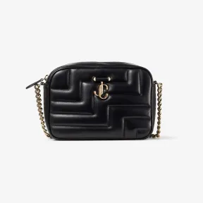 Jimmychoo/吉米周 AVENUE CAMERA/M相机包-黑色绗缝相机包 VARENNECAMERAMNBA001463