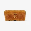 Jimmychoo/吉米周 AVENUE MINI SHOULDER | 水晶穗饰向日葵花色缎面迷你单肩包 VARENNEMINISHLDRATU072516