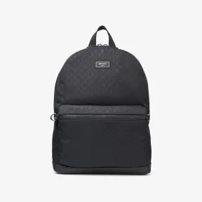 Jimmychoo/吉米周 WILMER双肩包-黑色 JC 字母压纹尼龙双肩包 WILMERAQB000735