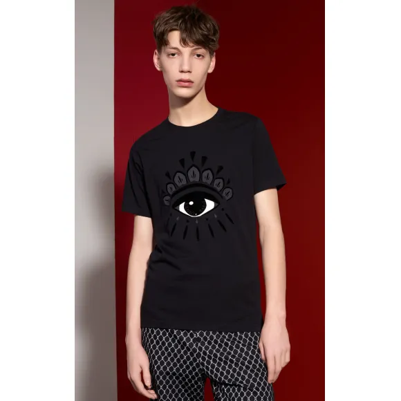 凯卓/Kenzo 黑色 T恤 F565TS0494YE.99.L
