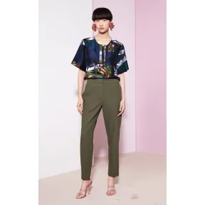 凯卓/Kenzo 女士 黑色卡其色 裤子 定做的 cotton jogg pants F751PA1535HP.51.34