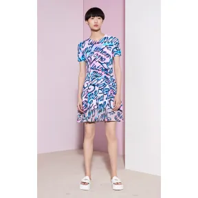 凯卓/Kenzo 女士 淡粉色 礼服 迪斯科歌词-连衣裙 F751RO651807.34.XS